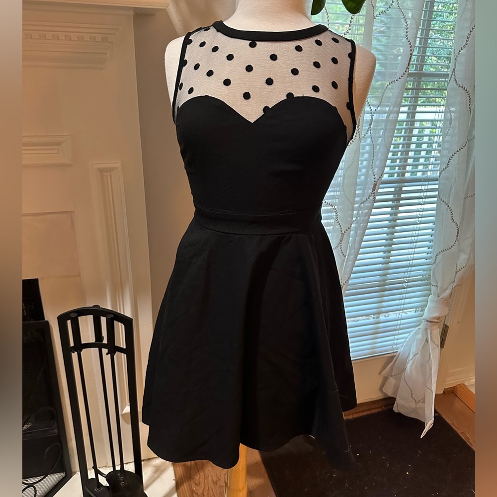 Boutique Black Polka Dot Dress